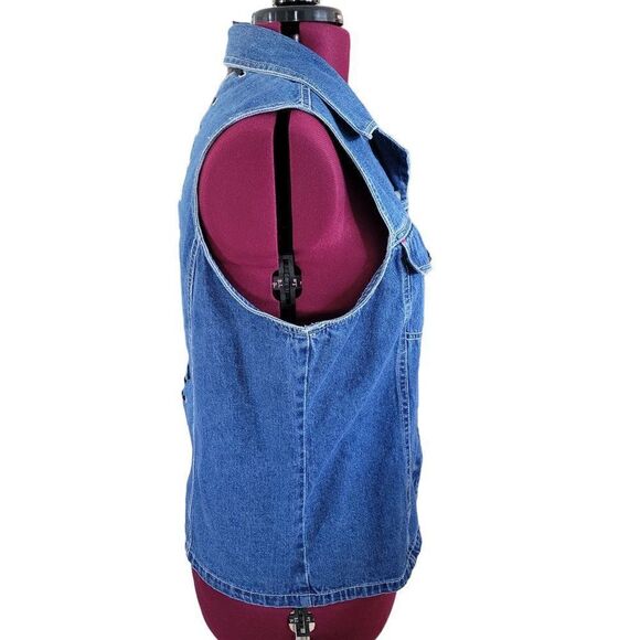 Atlast Plus Denim Lace-Up Vest (Size 1X) - Picture 2 of 6